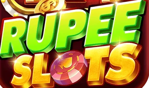 RupeeSlots game logo showing rupee themed slot machine icon